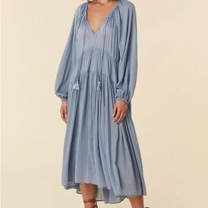 NWT Spell Belladonna Gown Dusty Blue